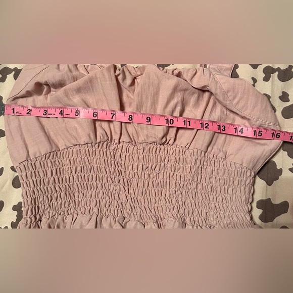 She + Sky: pink mauve shoulder strap top; medium; worn once; excellent condition - Picture 6 of 6